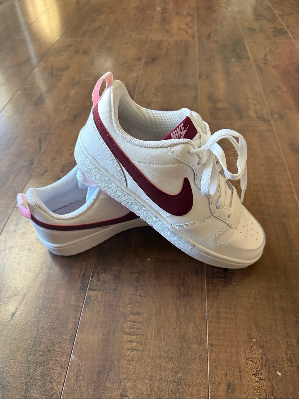 Nike Borough Kids Sneakers White with Maroon